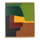 Palette of green, acrylic on canvas
