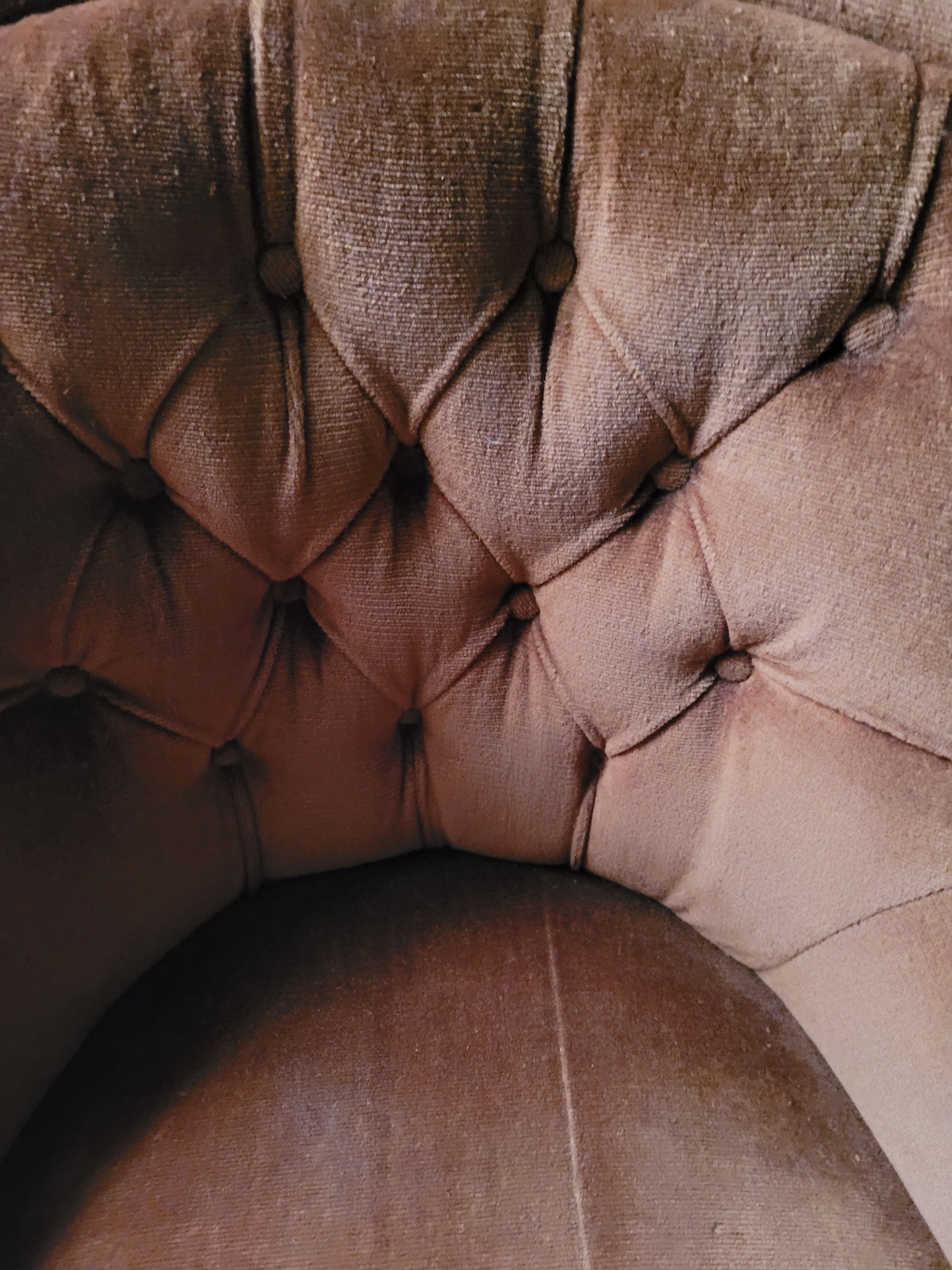 Vintage velvet armchair