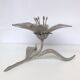 Flower brass chrome ashtray and aperitif peaks
