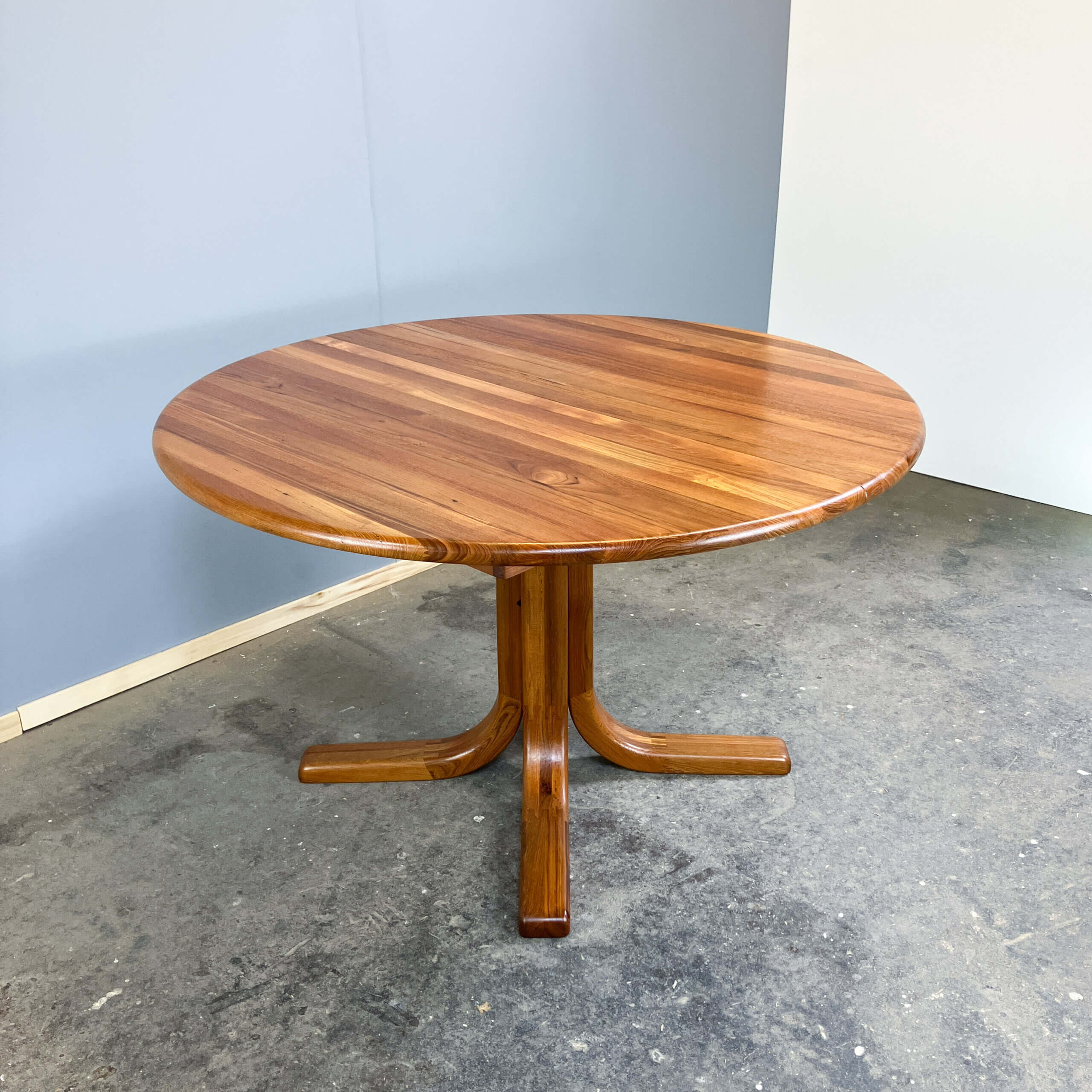 Extendable dining table by Mikael Laursen, solid teak, 1960s