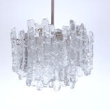 Ice Glass Chandelier by J. T. Kalmar for Kalmar Franken KG, 1960s