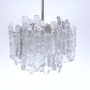 Ice Glass Chandelier by J. T. Kalmar for Kalmar Franken KG, 1960s