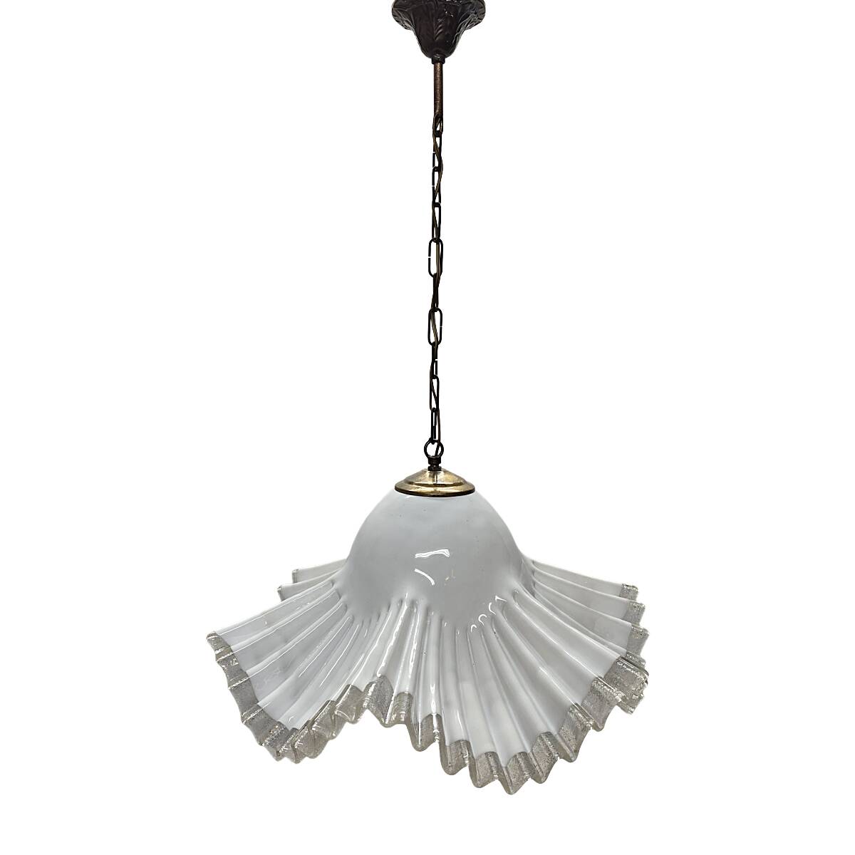 Lampe à pendentif Murano Fazzoletto, années 1970