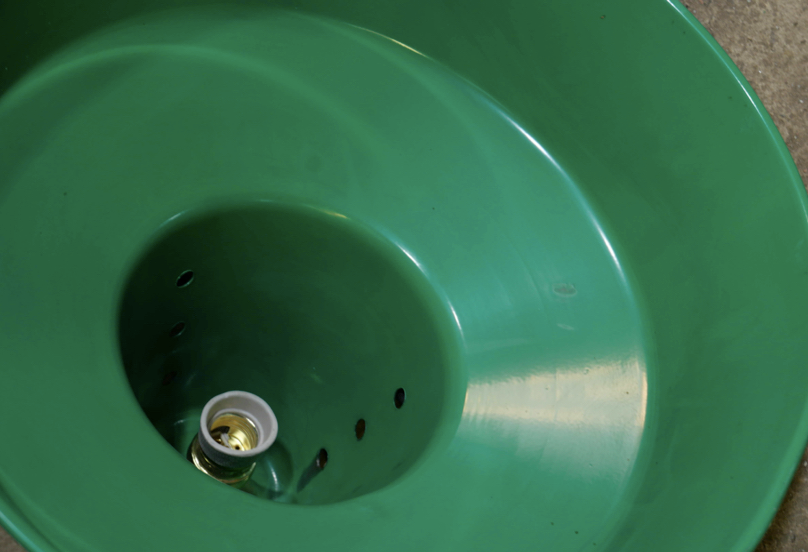 Industrial lamp shed lampshade in green aluminum