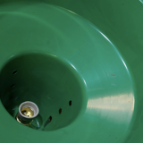 Lampe industrielle hangar abat jour en aluminium vert