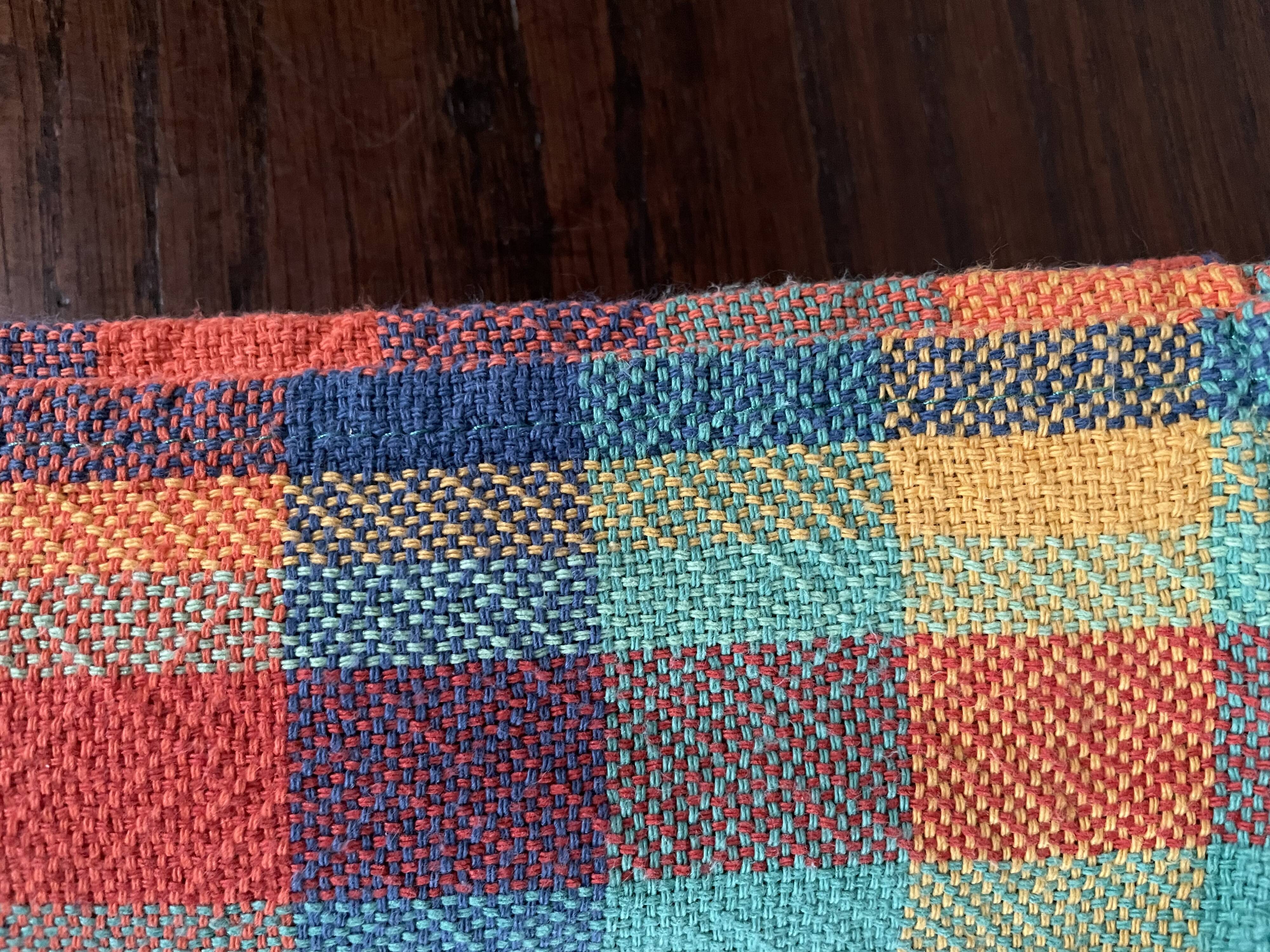 Set of 8 madras cotton napkins