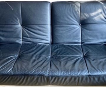 SMALA black leather sofa by Ligne Roset