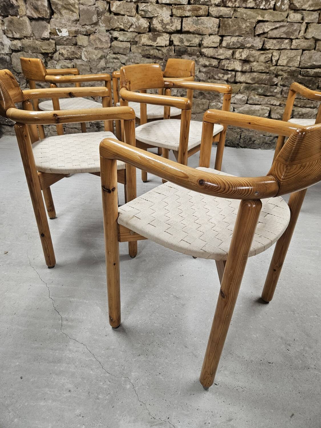 Lot of 6 Rainer Daumiller armchairs