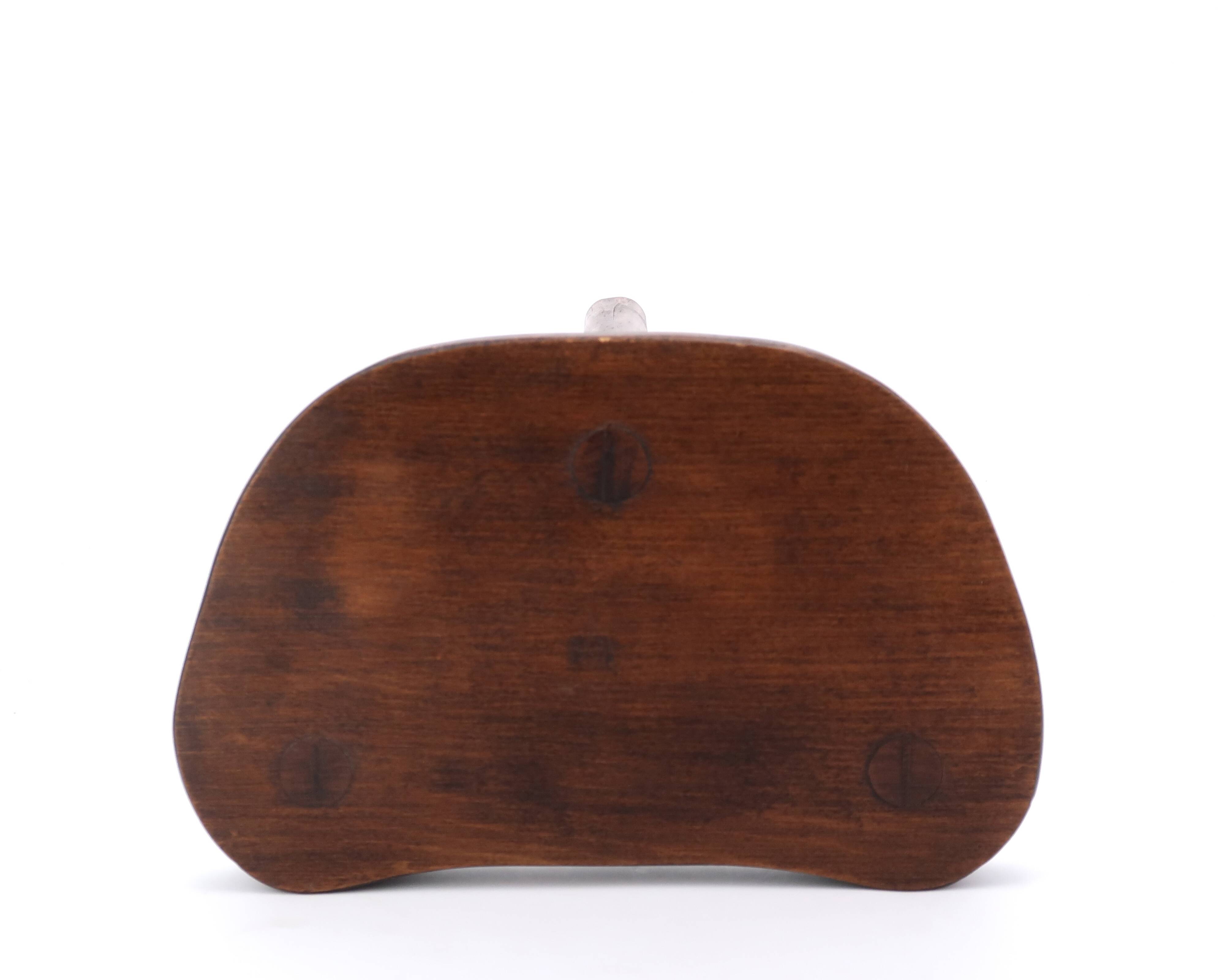 Wooden tripod stool, 1950s