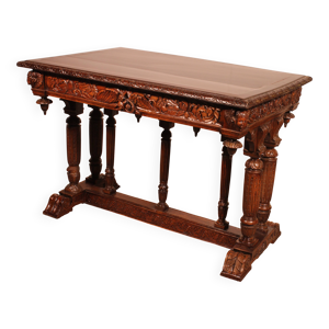 Table de milieu d'époque - noyer