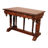 Table de milieu d'époque Renaissance en noyer
