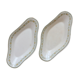Set de 2 raviers en terre de fer Longwy