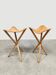Vintage folding hunting chairs stools