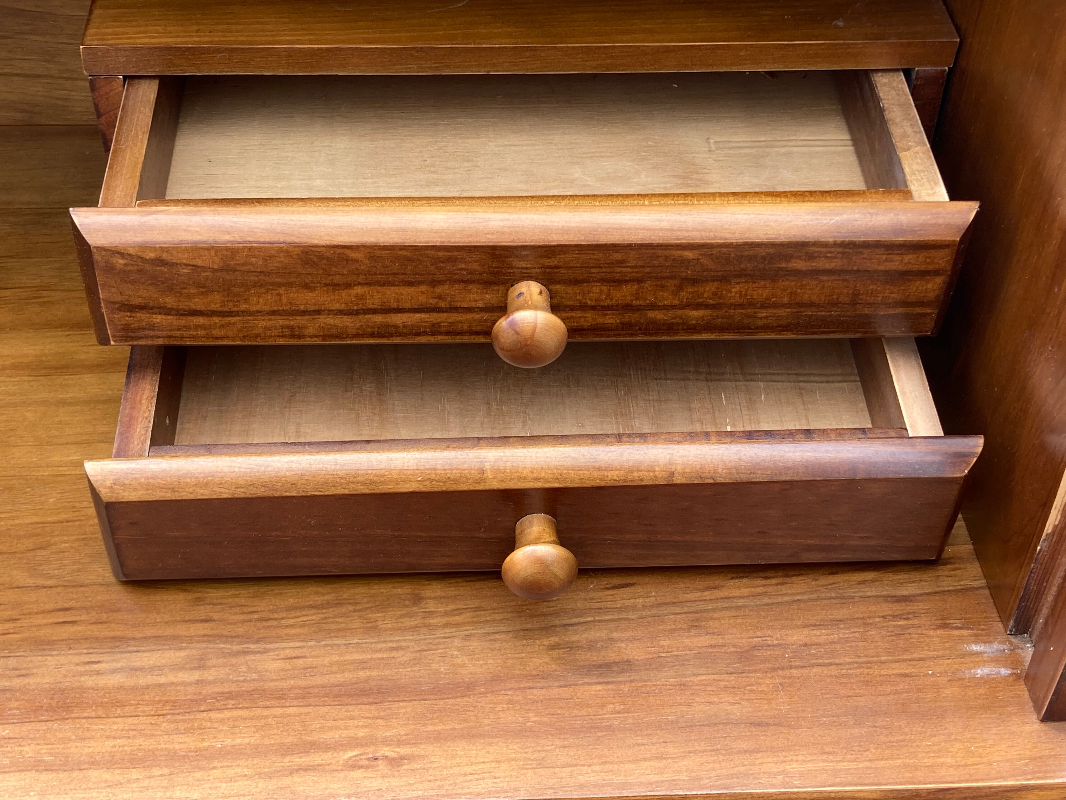 XXth pine cylinder desk