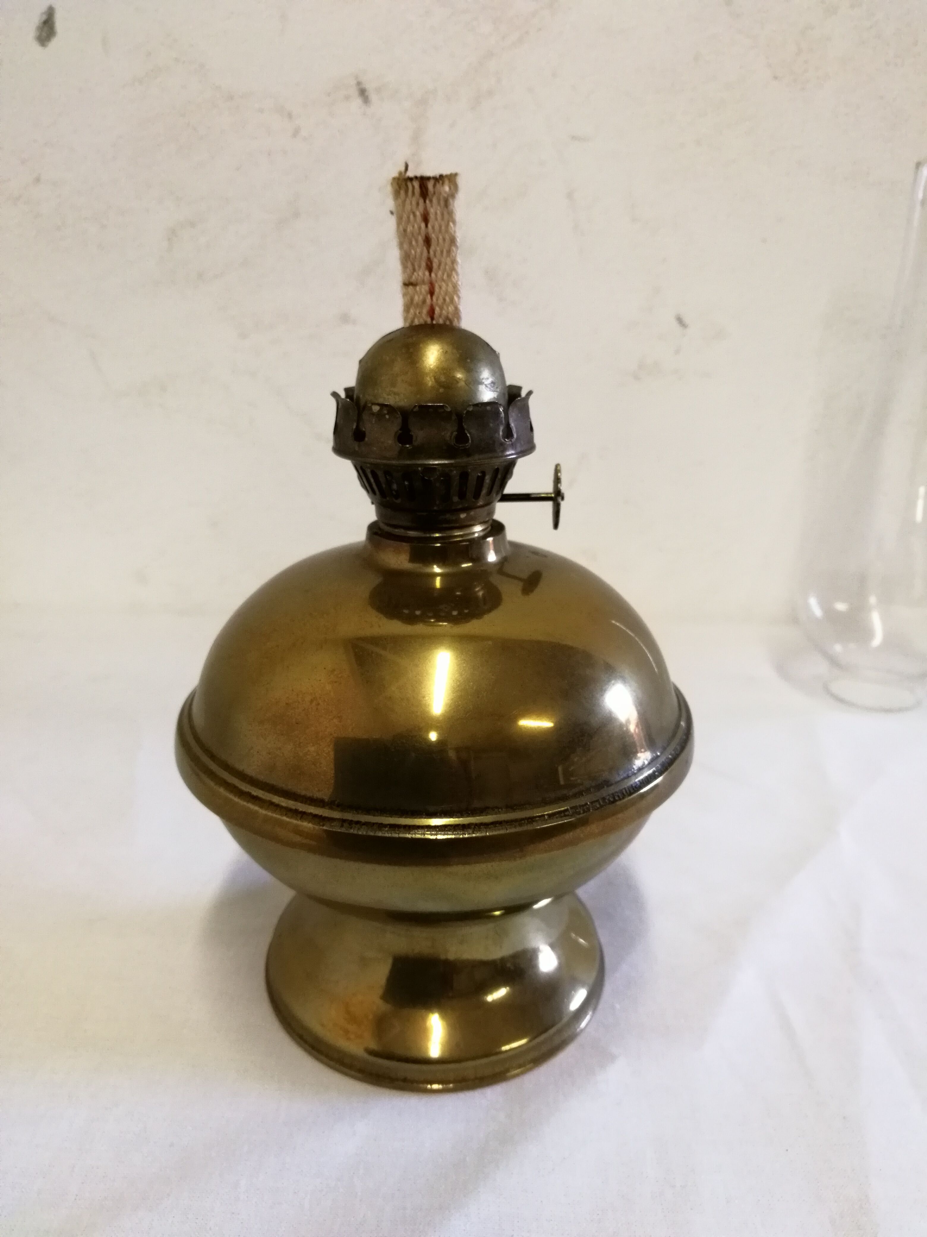 Brass kerosene lamp