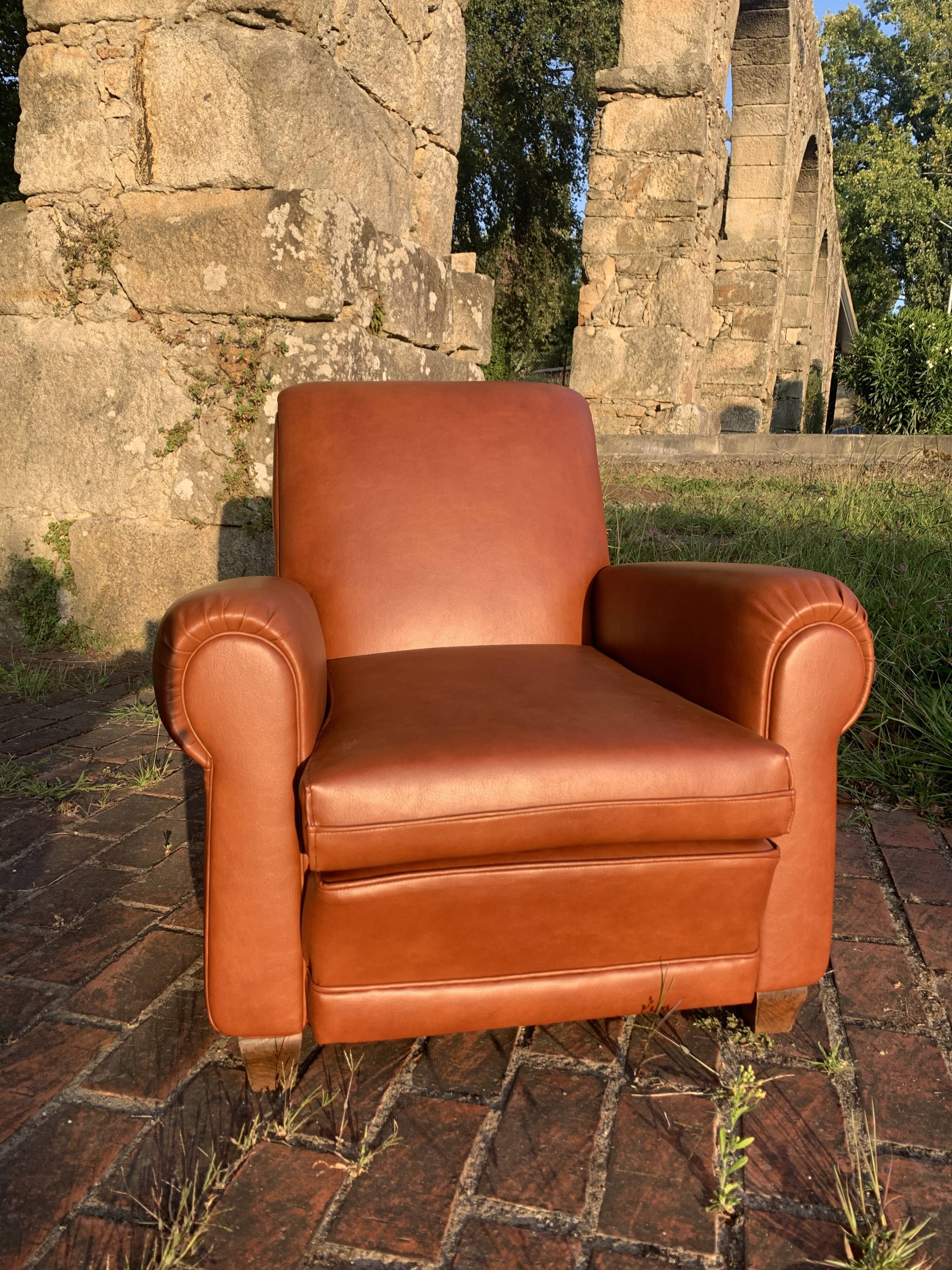 Fauteuil club restauré
