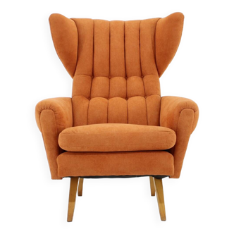 1960s Wing Chair, Czechoslovakia