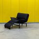 Vintage Black Veranda Armchair by Vico Magistretti for Cassina