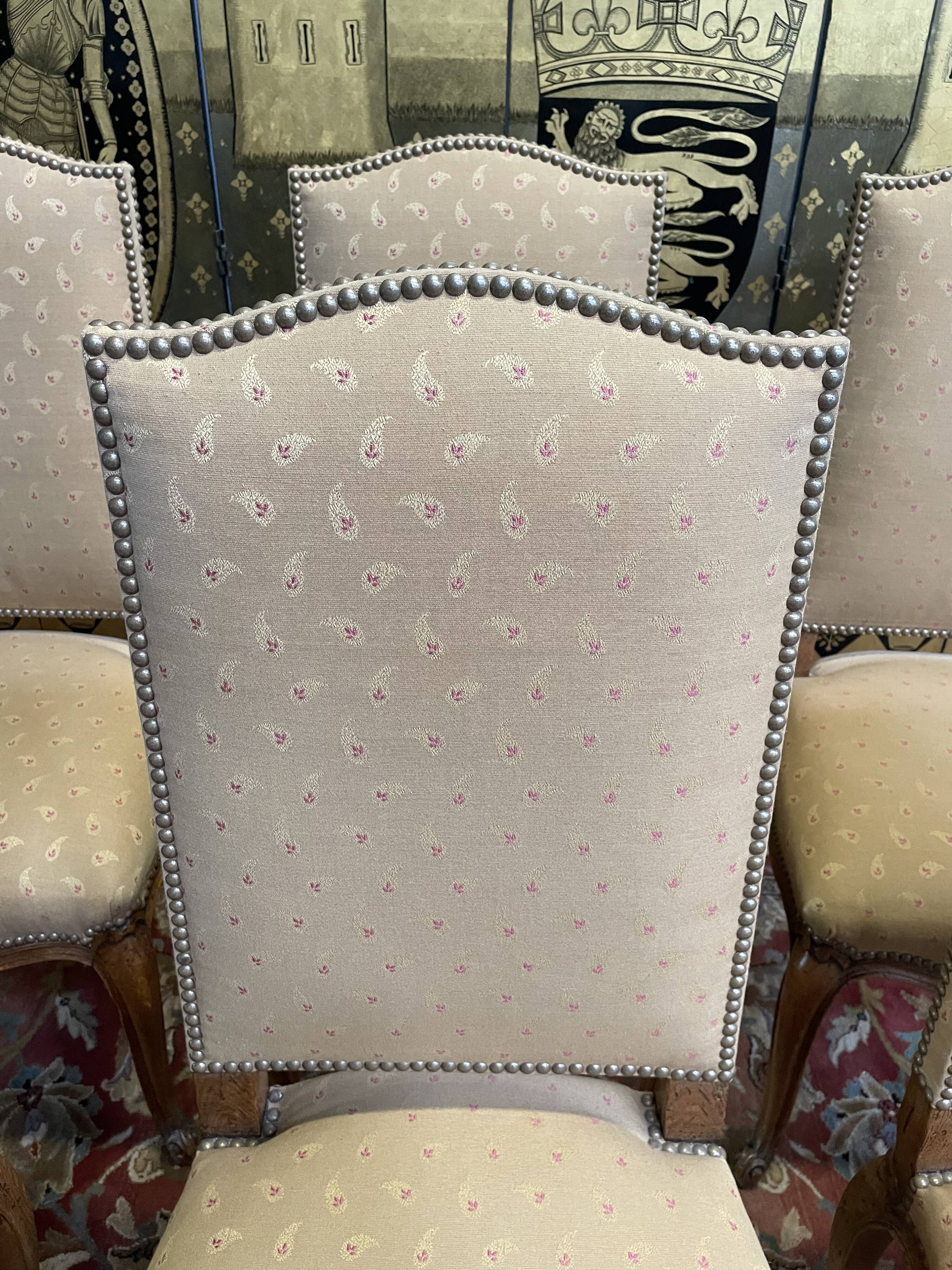 Suite of 6 Louis XV style chairs
