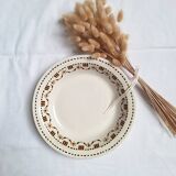 Gien orange and black deep dish, model 456