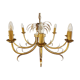 Brass pineapple chandelier, 1970s