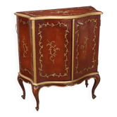 Vintage bar cabinet in baroque style, gilded wood, Italy, 20th century.