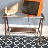 Vintage orange Prince portable TV