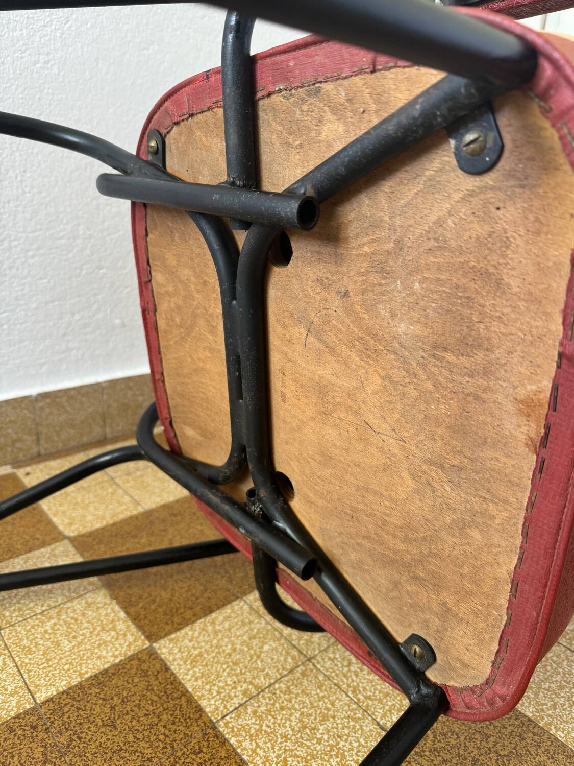 Tubular armchair chair from the 50s