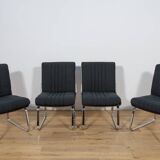 Chrome & Rosewood armchairs, Gordon Russell, United Knigdom, 1970s.