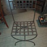 Pair of wrought iron chairs