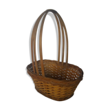 Triple handhelz wicker basket