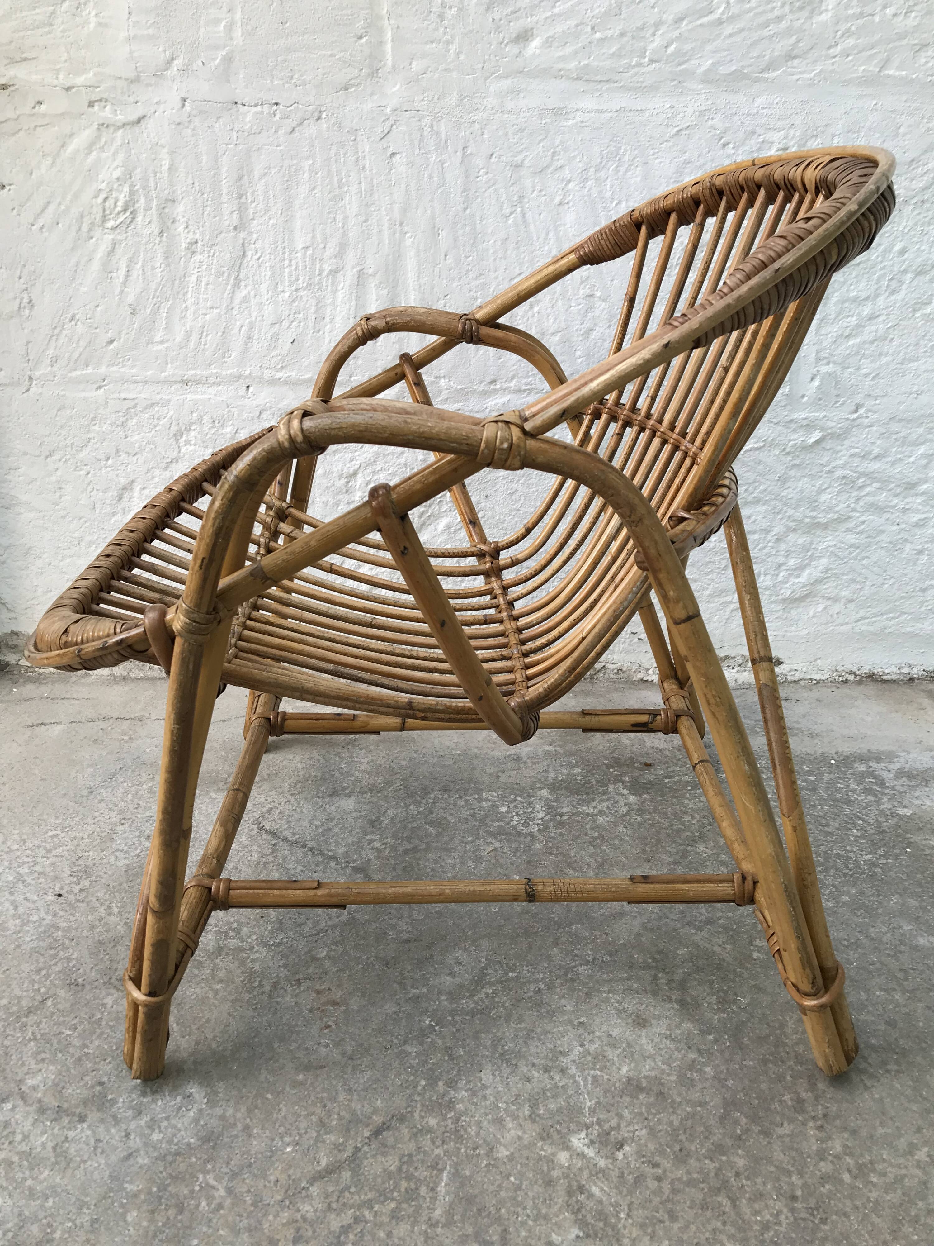 Armchair basket Adult rattan