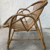 Armchair basket Adult rattan