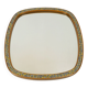 1950s  mirror with mosaic and cherry wood frame