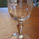 Verres à pied fin XIX ème