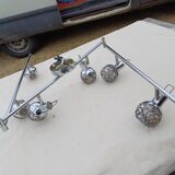 Vintage Chrome Pendant Light