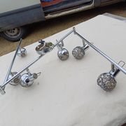 Vintage Chrome Pendant Light