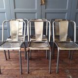 6 Tolix bistro chairs
