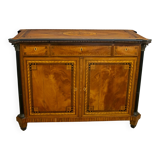 Napoleon III French Sideboard Inlaid with Geometric Floral Motifs, 1850