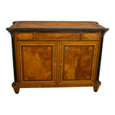 Buffet français Napoléon III marqueté de motifs floraux géométriques, 1850