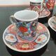 6 Japanese coffee cups and milk jug