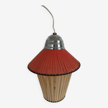 Scoubidou pendant lamp from the 1950s