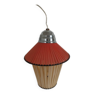 Scoubidou pendant lamp from the 1950s