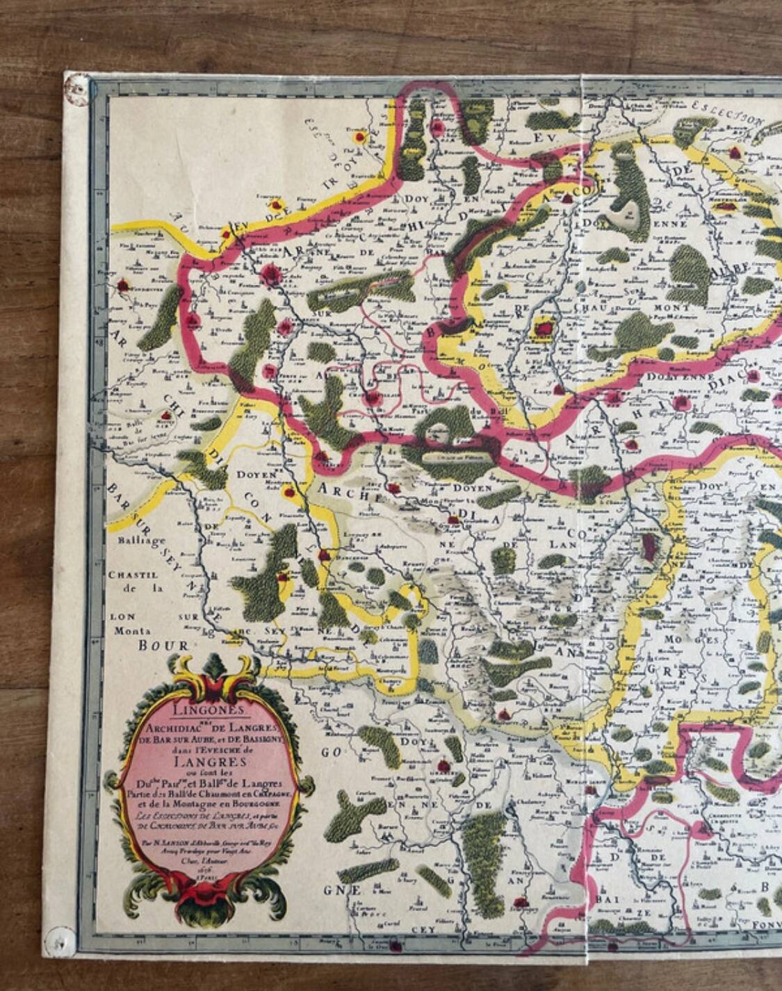 Old map dating from 1950 - Ligones