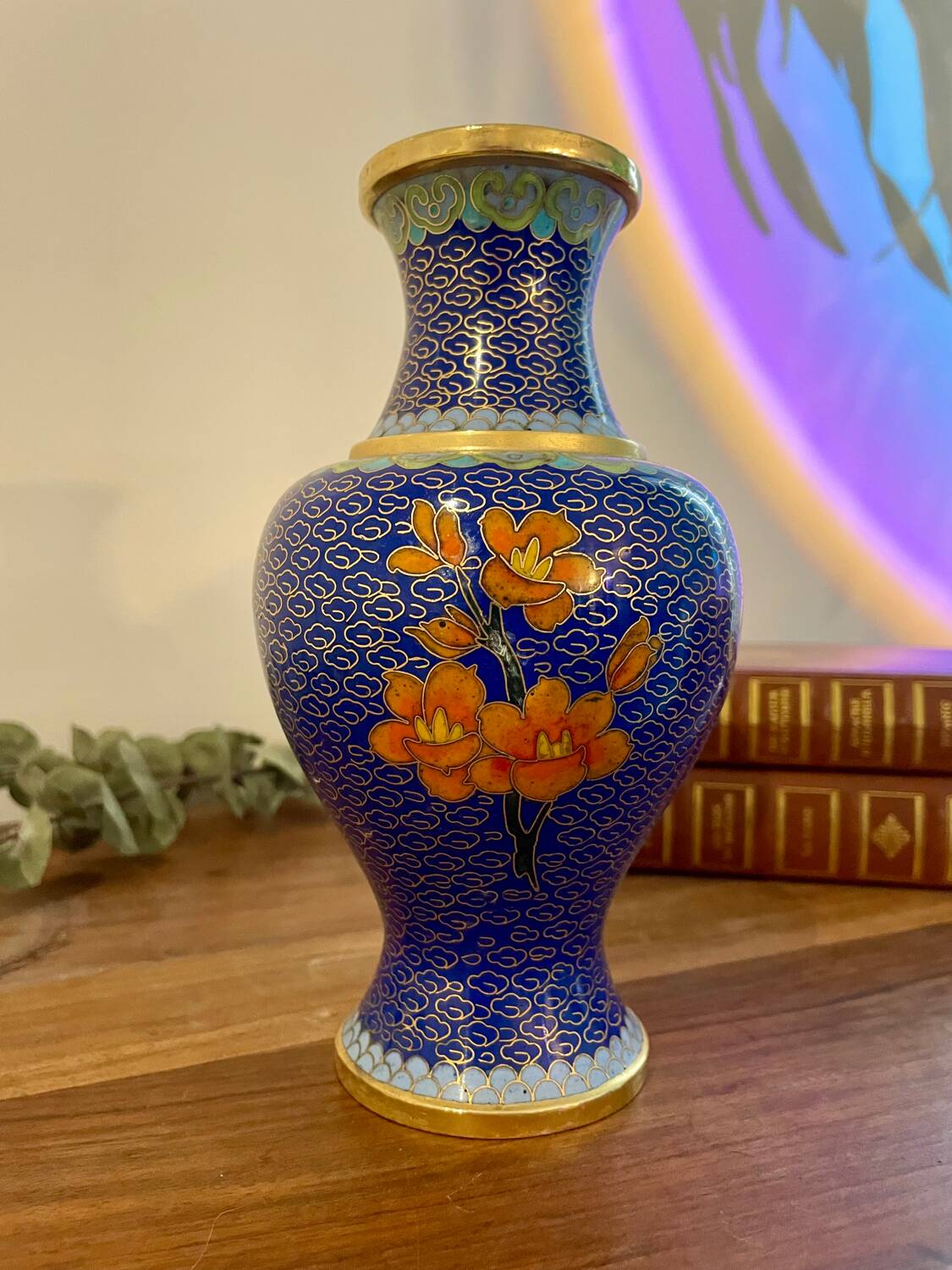 Chinese cloisonné vase