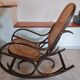 Rocking-chair en bois courbé
