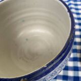 Antique covered butter pot "jobbana" from Morocco, Fes, signed Serghini.