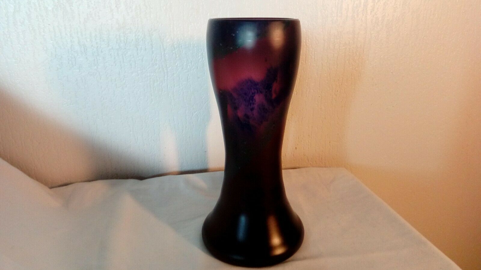 Vase in glass paste glass of the bresle