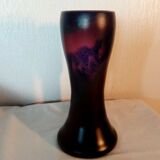 Vase in glass paste glass of the bresle