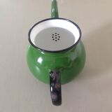 Enamelled teapot